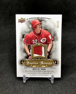 2009 UD A Piece Of History Jay Bruce /25 GAME USED 3 COLOR PATCH SSP No. TM-JB - Picture 1 of 12