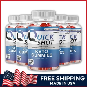 Quick Shot Keto ACV Gummies Apple Cider Vinegar Advanced Formula Gummy 5-Pack - Picture 1 of 4