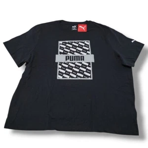 Nueva Camisa Puma Talla 3XL Puma Camiseta Repeat Box Negra Puma Gráfico Estampado Camiseta Nueva con Etiquetas - Imagen 1 de 5