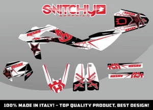 Set Sticker Graphics Kit Fast Red W for Motorcycle SM 125 2010 2011 2012 Decals - Picture 1 of 1