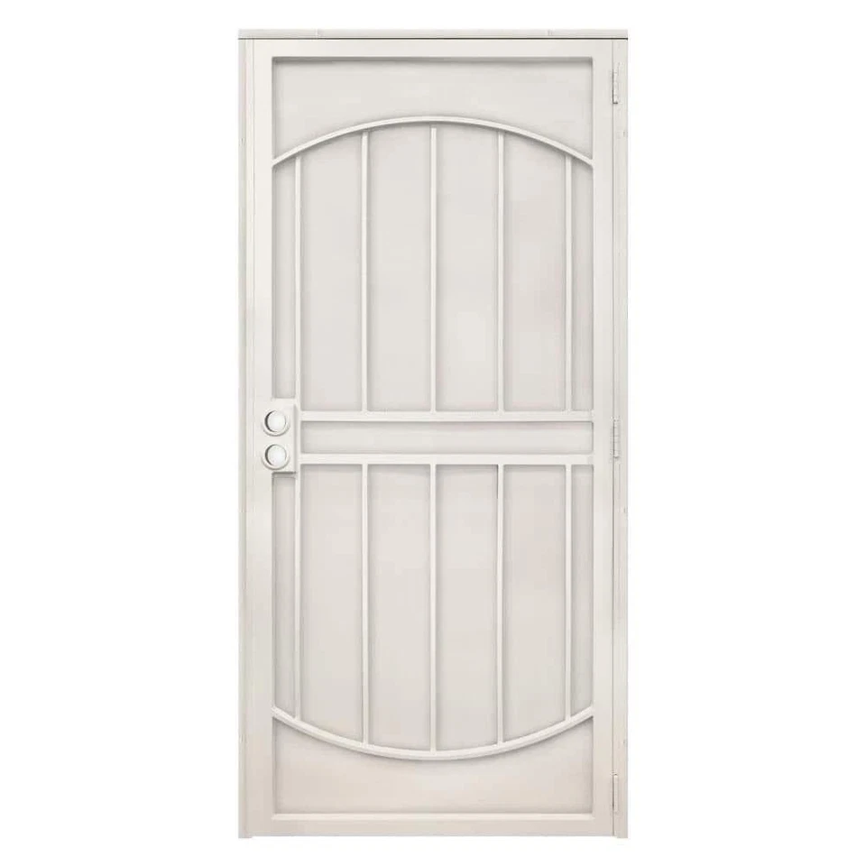 Unique Home Designs Arcada 36 in. in. Navajo White Steel Security Door IDR06400362061