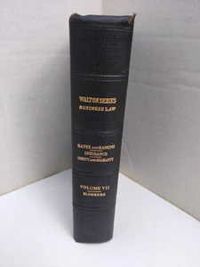 Walton Series: Business Law Banks & Banking Insurance Surety & Guaranty Vol. VII - Picture 1 of 14