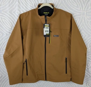Walls Enduro Zone Jacket Stretch Work Rated Ripstop Softshell Duck Brown Men 2XL - Picture 1 of 16