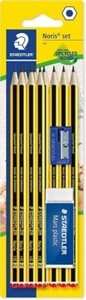 Staedtler Noris x10 HB Bleistift-Sets, inklusive Radierer und Anspitzer Schulanfang - Bild 1 von 6