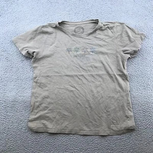 Life Is Good Shirt Womens Medium Gray Season Tree Graphic Short Sleeve 62148 - Picture 1 of 9