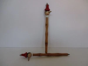 RARA PENNA A PINOCCHIO LEGNO VERNICIATO ITALY ANNI '80 - Imagen 1 de 3