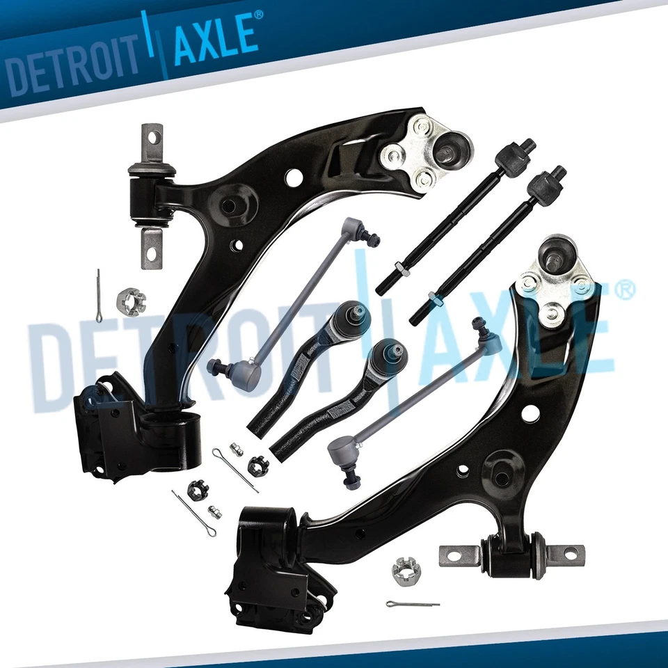 Brazos de control inferiores delanteros + barras estabilizadoras kit de extremos de varilla de amarre para Honda CR-V 2015-2016 Foto 1 de 4