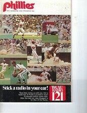 1972 baseball program  Philadelphia Phillies  Greg Luzinski Steve Carlton GOOD