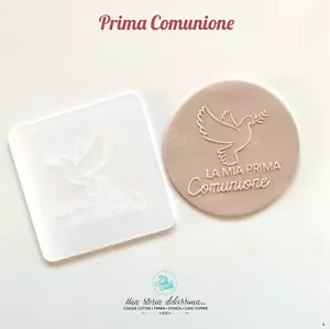 Prima Comunione Stampo Rilievo Formine Biscotti (leggi Descrizione) - Picture 1 of 1