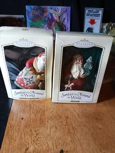 2 Ornament 2004 Santa around the world vintage box shows some storage wear - Picture 1 of 6