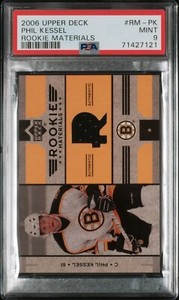 2006-07 Upper Deck Rookie Materials Phil Kessel #RM-PK Rookie RC PSA 9 Mint
