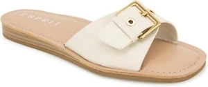 New Esprit "Lily" Womens Size 7.5 Ivory Slides Slip On Shoes Sandals Flats - Picture 1 of 5