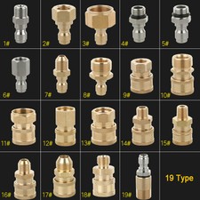 Quick Release Connector Coupler Fitting for High Pressure Washer Gun & Hose New