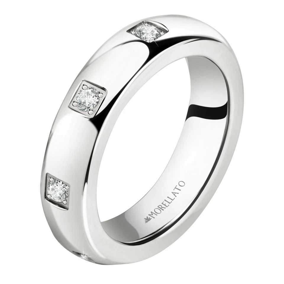 Anillos Morellato Love SNA45 Unisex Acero Circón Anillo Talla 12 14 Foto 1 de 1