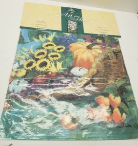 Toland Art Autumn Harvest Basket Pumpkin 12.5x18" Garden Flag Country Living - Picture 1 of 2