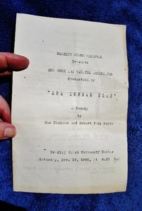 1960 Vintage Community Center Theatre Program, Hadassah: BRADLEY BEACH, NJ - Picture 1 of 4