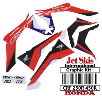 Factory Effex Evo 18 Shroud Graphic Kit Honda CRF250R 18-21 CRF450R 17-20 - Image 1 of 3