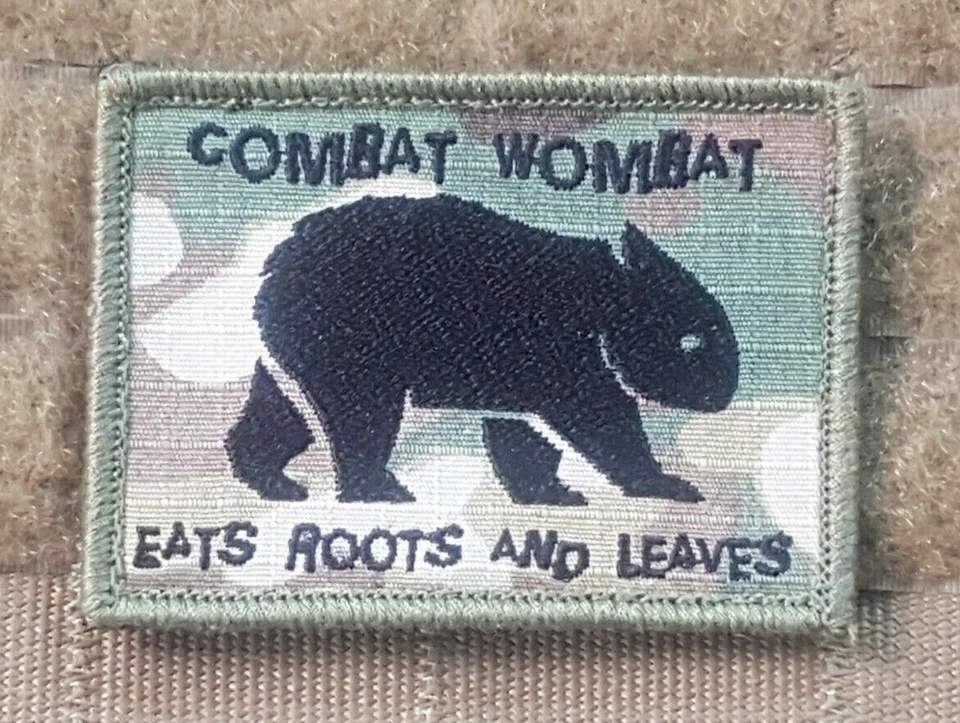 Combat Wombat Australian Army Multicam Gelsoft Airsoft Morale Patch    - image 1 of 2