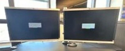 HP/COMPAQ MODEL LA2205 DUAL LCD 22 INCH MONITORS WITH STAND GOOD CONDITION - Image 1 of 3