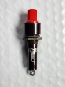 HKU Bussmann - 20A , 4-6 Volt - Incandescent Red Octagon Panel Mount Fuse Holder - Picture 1 of 6