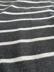 Women Quality Fashion Striped Mock Neck Long Sleeve Knitted Top Size M 10 - Picture 1 of 4