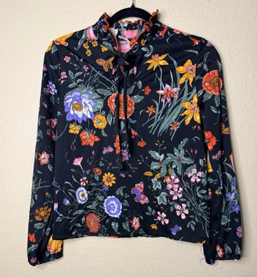 Blusa Miss Charm De Colección Floral Hada Caprichosa Talla 14 Mediana Elastizada Años 60 70 Mediu Foto 1 de 4