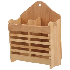 Utensilios de cocina soportes palillo tubo organizador vajilla bambú - Imagen 1 de 12