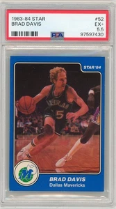 1983-84 STAR #52 BRAD DAVIS PSA 5.5 - Picture 1 of 2