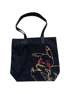 Shu Uemura x Pokemon Tote Bag Pikachu 2019 Collaboration Collab Black NWOT - Picture 1 of 3
