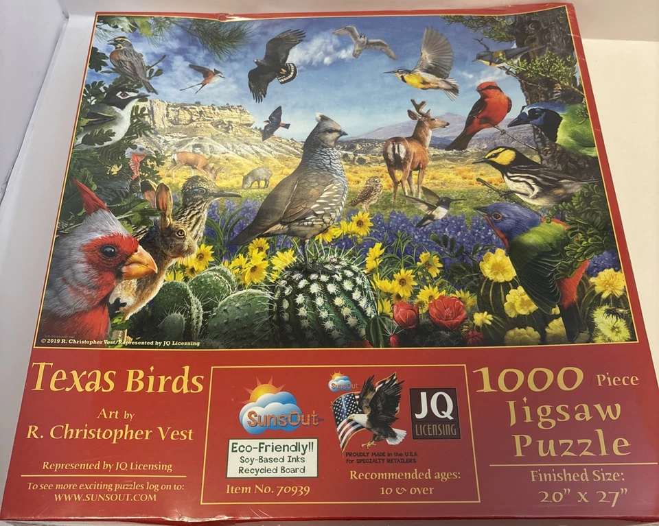 Texas Birds 1000pc Jigsaw Puzzle by SunsOut 70939