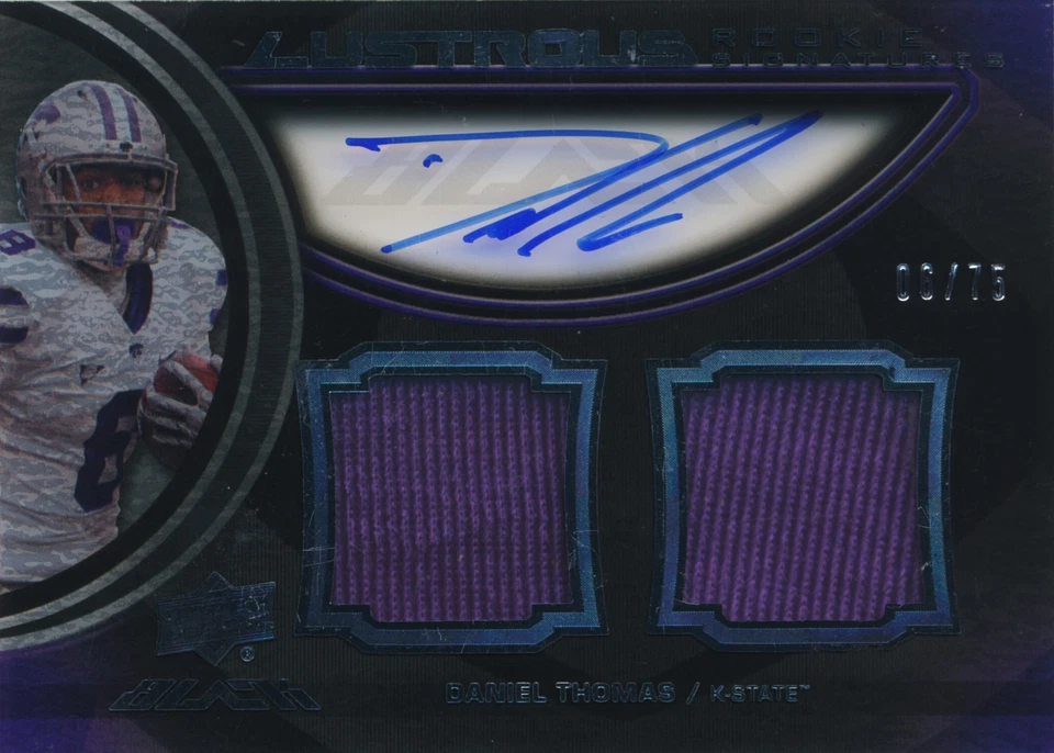 2011 - Upper Deck - Lustrous Rookie Signature - Black - Daniel Thomas (006/075) - Image 1 of 1