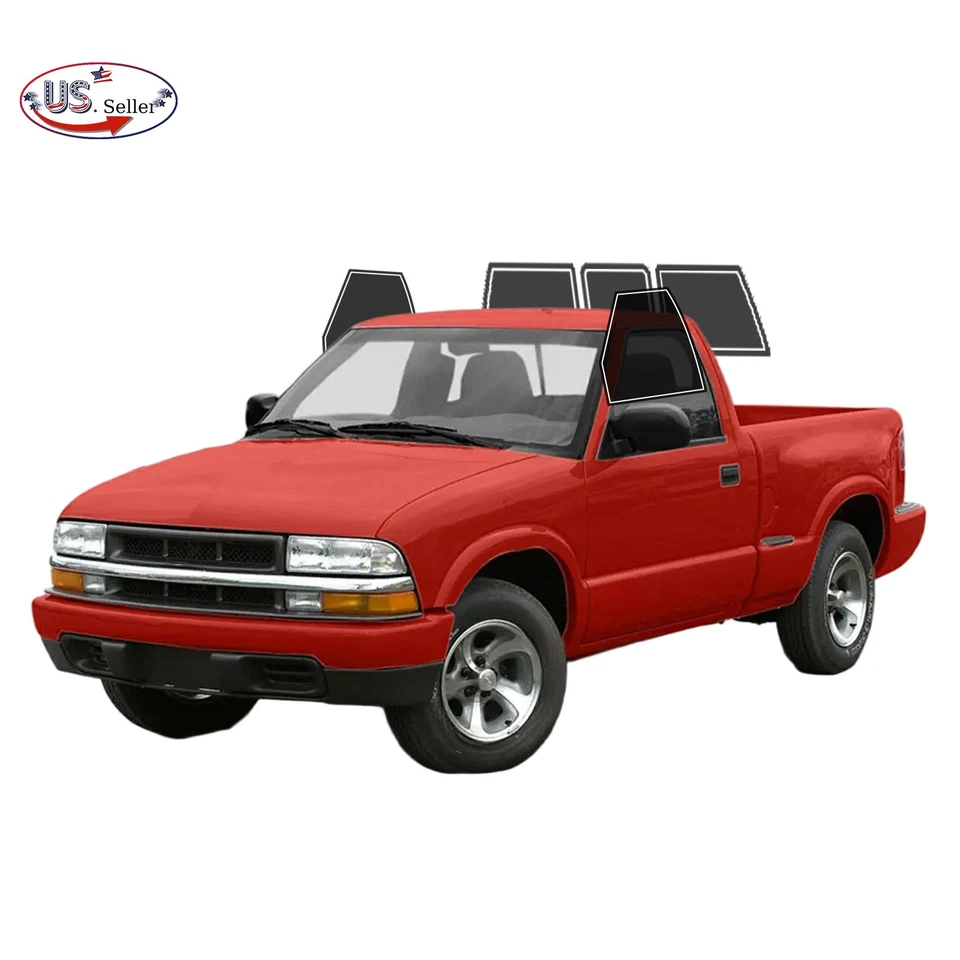 Kit de película de tinte de ventana de 2 capas precortada para Chevy S10 1994-2004 cabina regular Foto 1 de 4