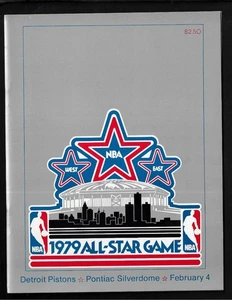 1979 NBA All Star Game Program, Erving, Maravich, Magic, Jabbar, Moses Malone - NM - Bild 1 von 3