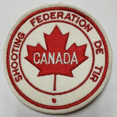 Vintage Patch Shooting Federation De Tir Canada Maple Leaf - Image 1 of 2