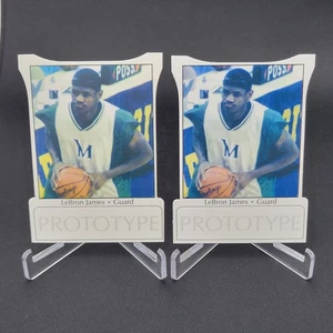 (2) 2002 Signagrafix LeBron James Die Cut RC Prototype St. Vincent St. Mary's - Picture 1 of 2