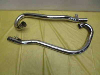 Triumph T100C 1970 cabezal de escape alto Foto 1 de 4