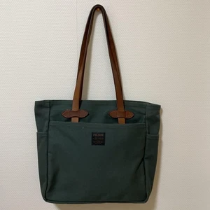 Filson Tasche Rugged Twill Farbe Grün Leder Baumwolle Made in USA Gebraucht - Bild 1 von 12