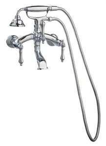 Grifo de bañera de montaje en pared Giagni TWTF-PC con manijas de palanca de metal - cromo pulido - Imagen 1 de 1