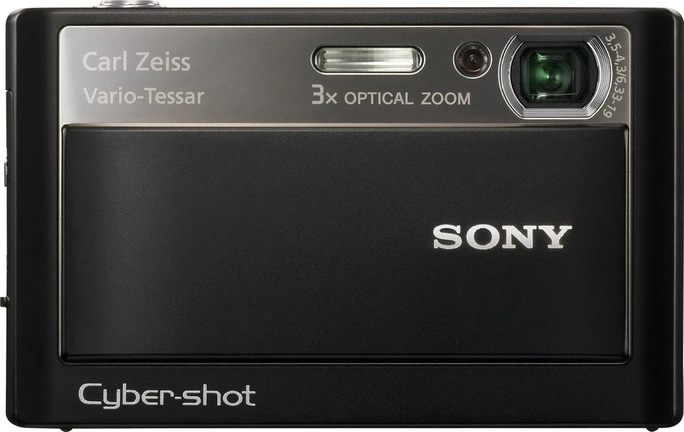 Sony CyberShot 8MP Digital Camera 3x Zoom Super Steady Shot - Black (DSC-T20/B) - Image 1 of 1