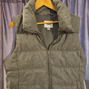 Old Navy Puffer Weste Damen meliert grau gesteppt Gr. Xl - Bild 1 von 5