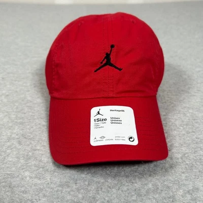 Jordan Heritage86 Gorra Lavada Unisex Rojo Sombrero Ajustable Jumpman Talla Única NUEVO Foto 1 de 4
