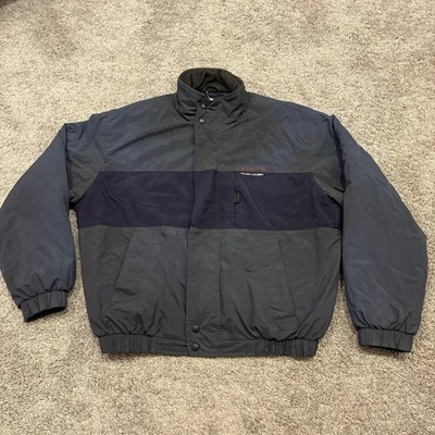 Chaps Ralph Lauren Jacket Mens Medium Blue Insulated Bomber Golf Jacket FADED! - Image 1 of 4