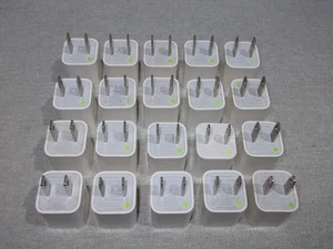 Adaptador de cargador USB genuino Apple 20 X - Enchufe EE. UU. - A1265 para iPhone, iPad, iPod - Imagen 1 de 4