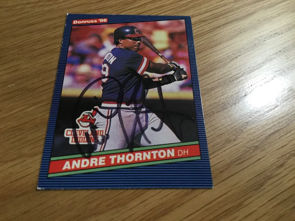 1986 Donruss Andre Thornton Autographed Signed Baseball Card Cubs Indians #251 Foto 1 de 1