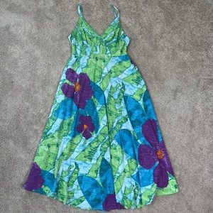 Jams World Maxi Abito Donna S Multicolore Laniakea Hawaiano Floreale Babydoll Spiaggia - Foto 1 di 11