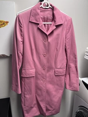 Abrigo para mujer Express talla S rosa trinchera profesional botón delantero Foto 1 de 4