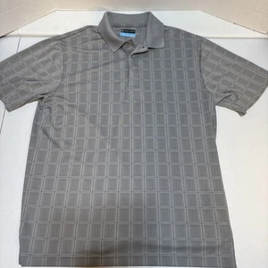 Polo da golf PGA Tour grigia manica corta performance uomo L - Foto 1 di 7