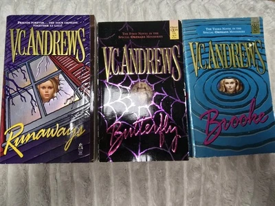 VC Andrews 5 Book Set- Runaways,  Crystal, Raven, Brooke, Butterfly - Image 1 of 4