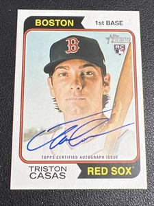2023 Topps Heritage TRISTON CASAS #ROA-TC Real One Auto RC RED SOX Rookie V - Picture 1 of 2