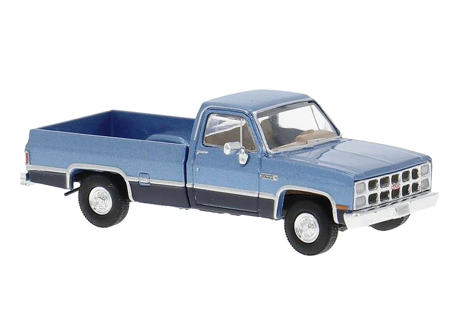 BREKINA 19661 GMC Sierra Grande, Celeste/Blu Scuro , 1982, H0, Nuovo 2025 - Immagine 1 di 1